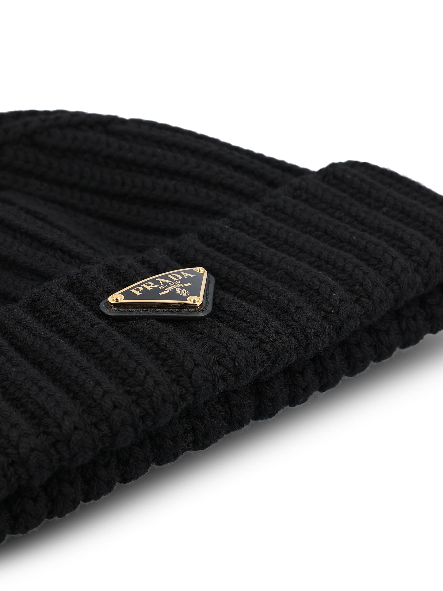 Beanie in Lana a Coste 1HC390 2DZLF0002 PRADA