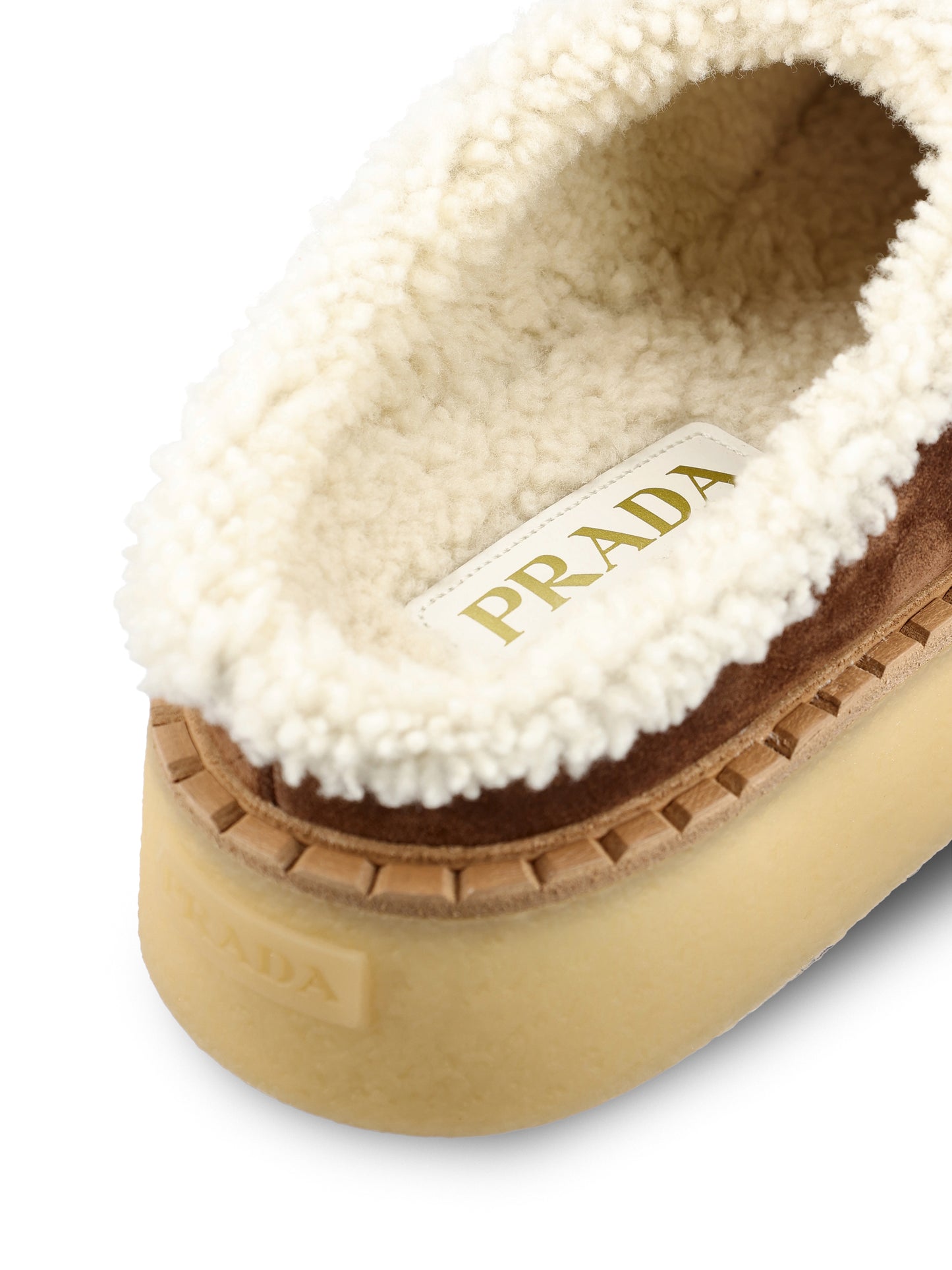 Sabot realizzati in pelle di vitello. 1S715N JFTF0324 PRADA