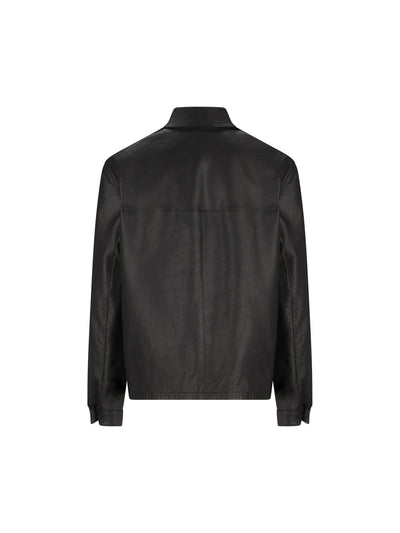 Giacca realizzata in pelle. UPW615 19WCF0002 PRADA