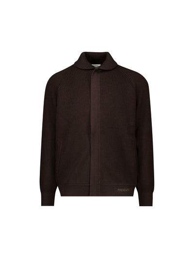 Bomber realizzato in lana merino. PMG54T BROWN PREMIATA