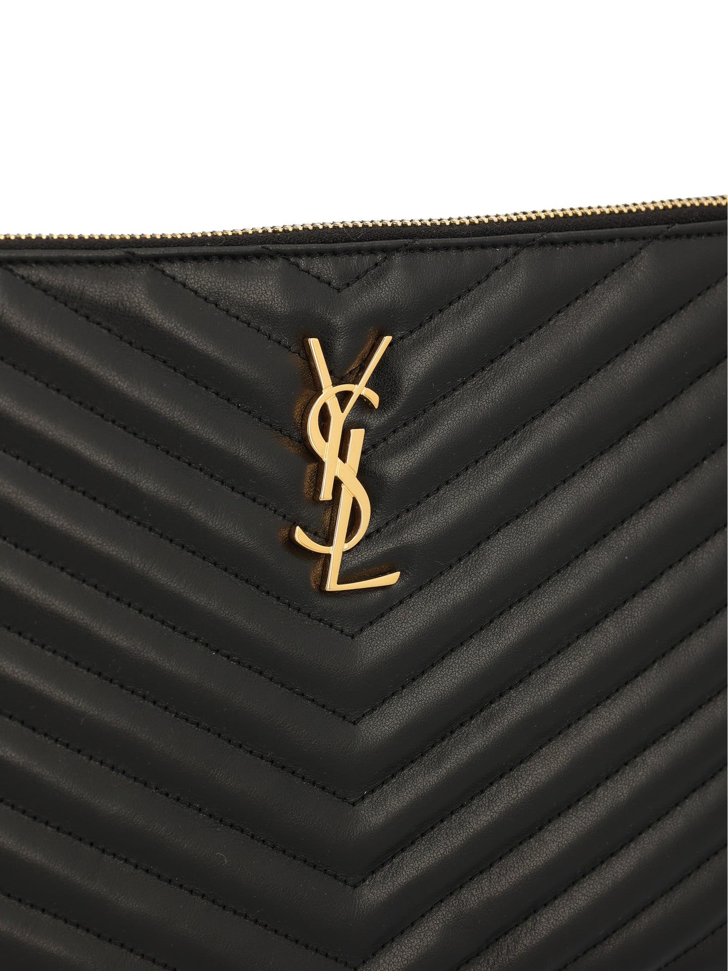 Pouch in pelle. 379039 CWU011000 SAINT LAURENT