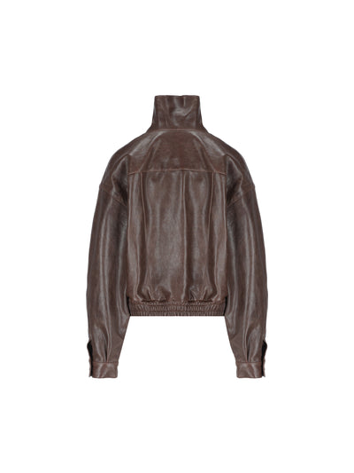 Giacca realizzata in pelle di agnello. 785562 YCMT22492 SAINT LAURENT