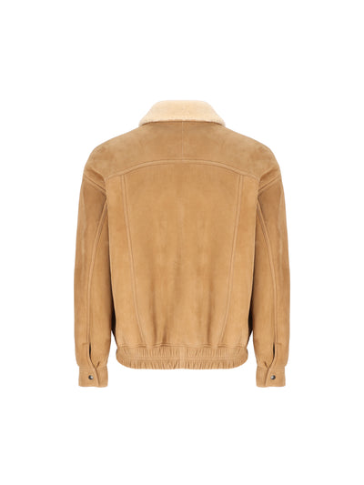 Giacca Uomo in Shearling Beige A0027F YC2TB2943 SAINT LAURENT