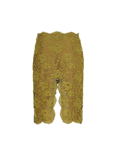Gonna realizzata in pizzo. A008DA Y4J243456 SAINT LAURENT