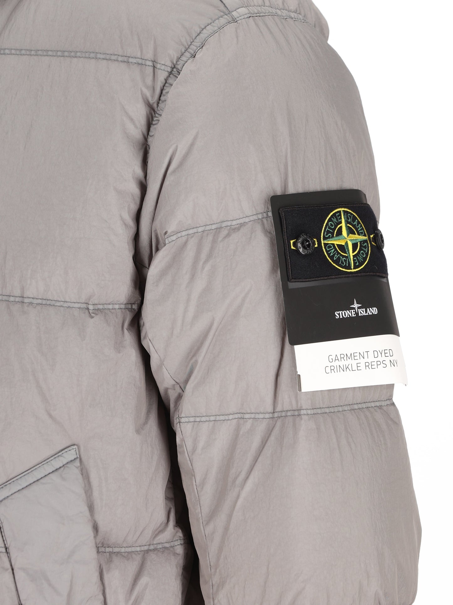 Piumino con cappuccio in nylon rep riciclato leggero 4100037 S0A23V0060 STONE ISLAND