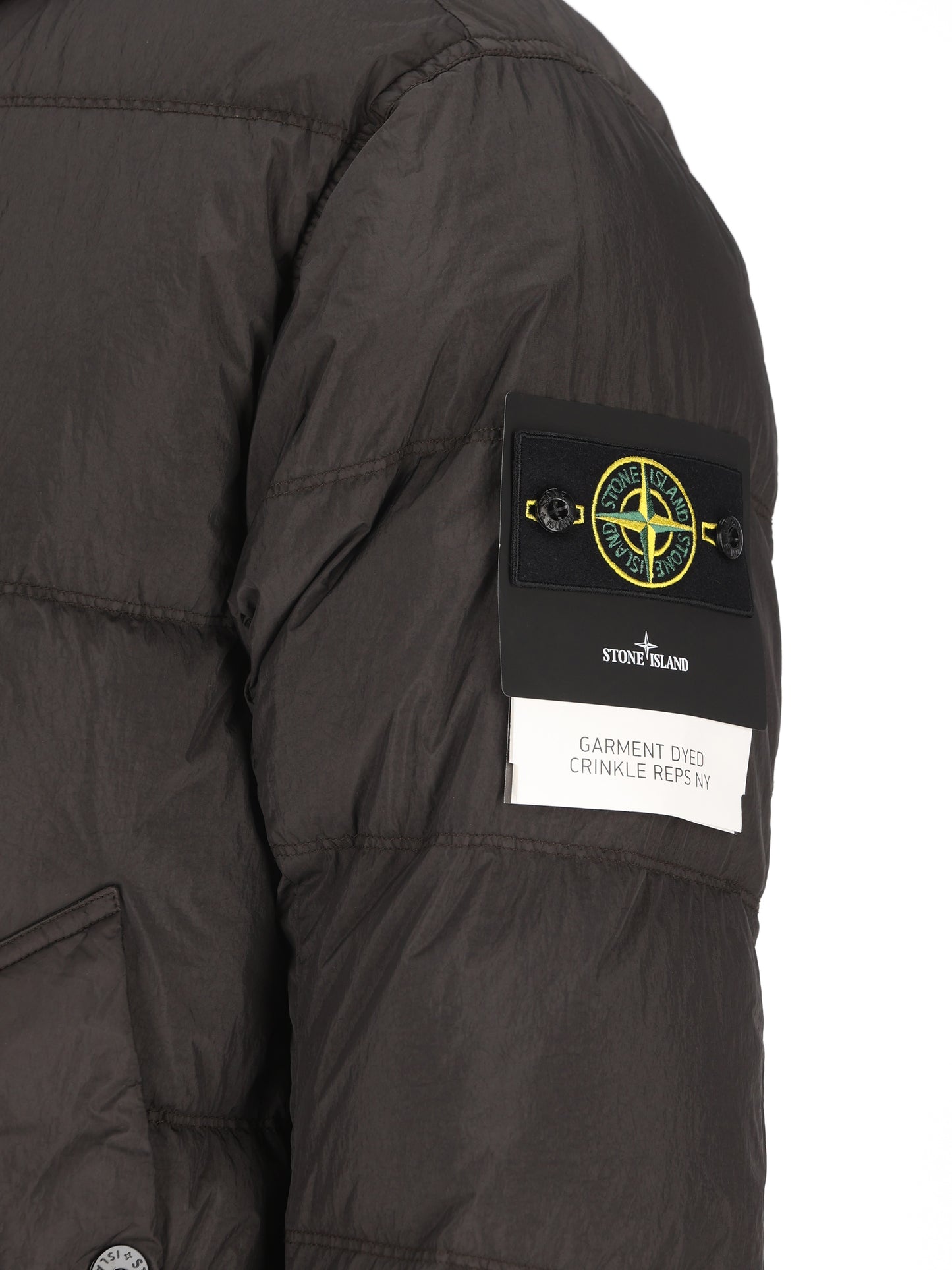 Piumino con cappuccio in nylon rep riciclato leggero 4100037 S0A23V0062 STONE ISLAND