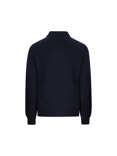 Polo Tagliatore in Cachemire VOLTAIRE AIPWI26-05BLU387 TAGLIATORE