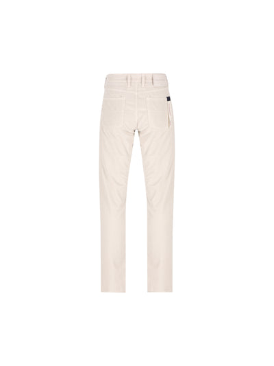 Pantaloni Michelangelo Tramarossa in velluto bianco MICHELANGELO V0050003 TRAMAROSSA