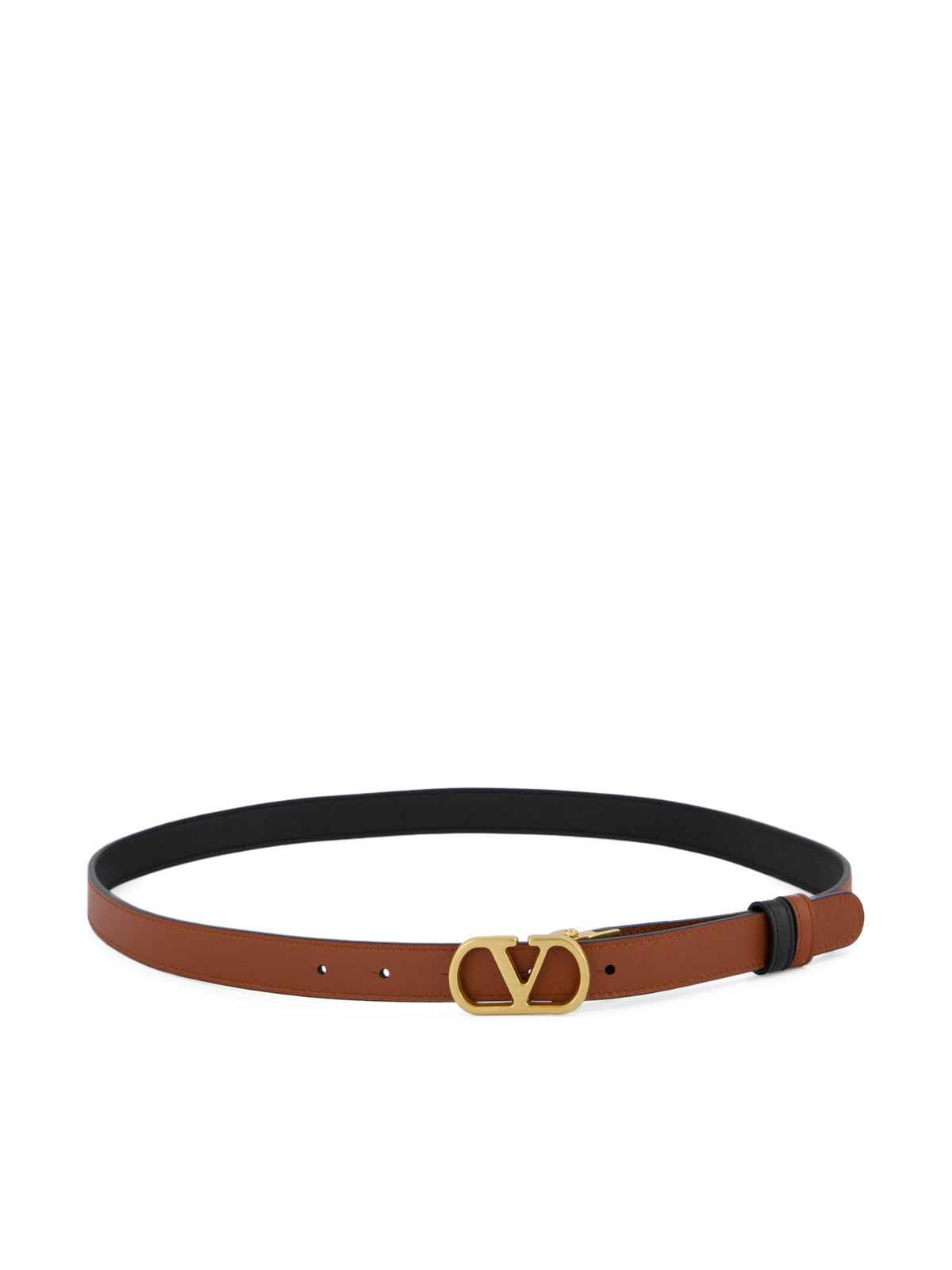 Cintura reversibile VLogo Signature Valentino Garavani in Vitello lucido 8W2T0SU8IYR DRN VALENTINO GARAVANI