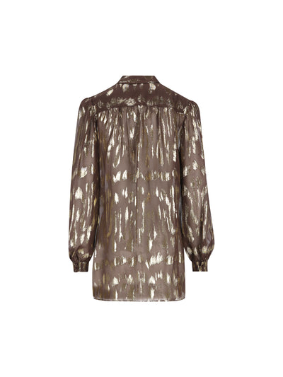 Camicia realizzata in seta e fibra metallzzata. 9B3AB8Q0AEA WV9 VALENTINO GARAVANI