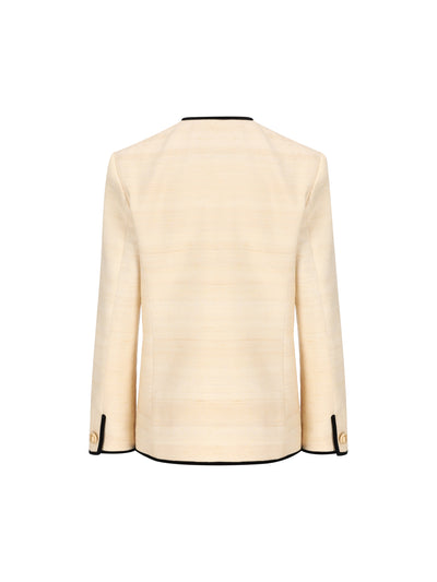Giacca in silk linen canvas. 9B3CE5X5A9F 4KQ VALENTINO GARAVANI