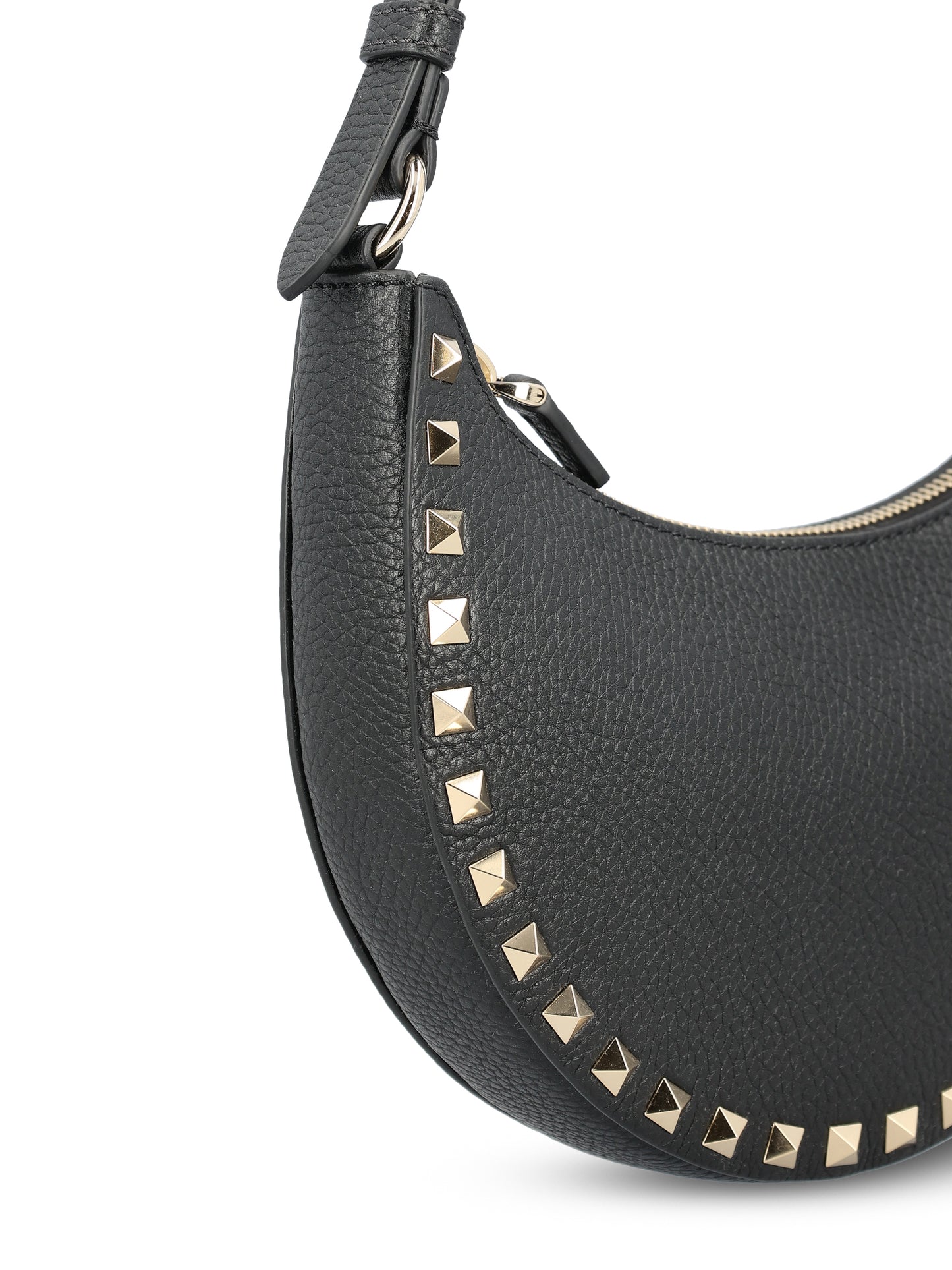 Mini borsa hobo Rockstud in Vitello granato ZW2P0AI7VSH 0NO VALENTINO GARAVANI
