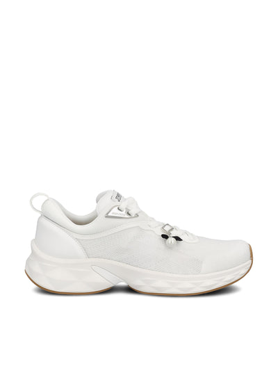 Sneakers realizzate in pelle e lycra. DIAMOND RUN/F ZGEVWHITE MIX JIMMY CHOO