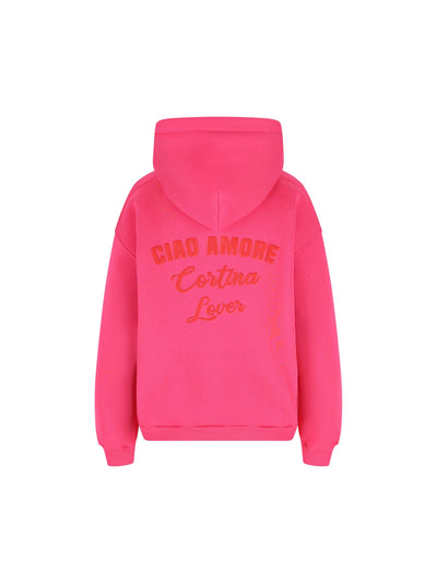 Felpa con cappuccio Ciao Amore Cortina Lover F25ET2322K 06 GIADA BENINCASA