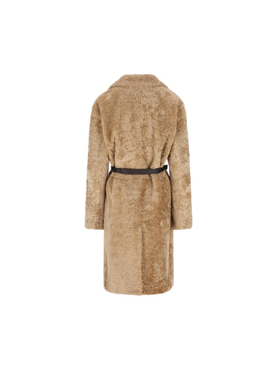 Cappotto realizzato in pelliccia di agnello. X1W54511020XLF C806 TOD'S