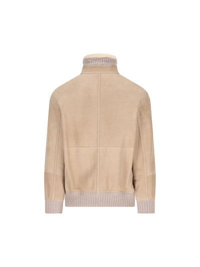 Bomber in shearling. MPMLS1737 C4248 BRUNELLO CUCINELLI