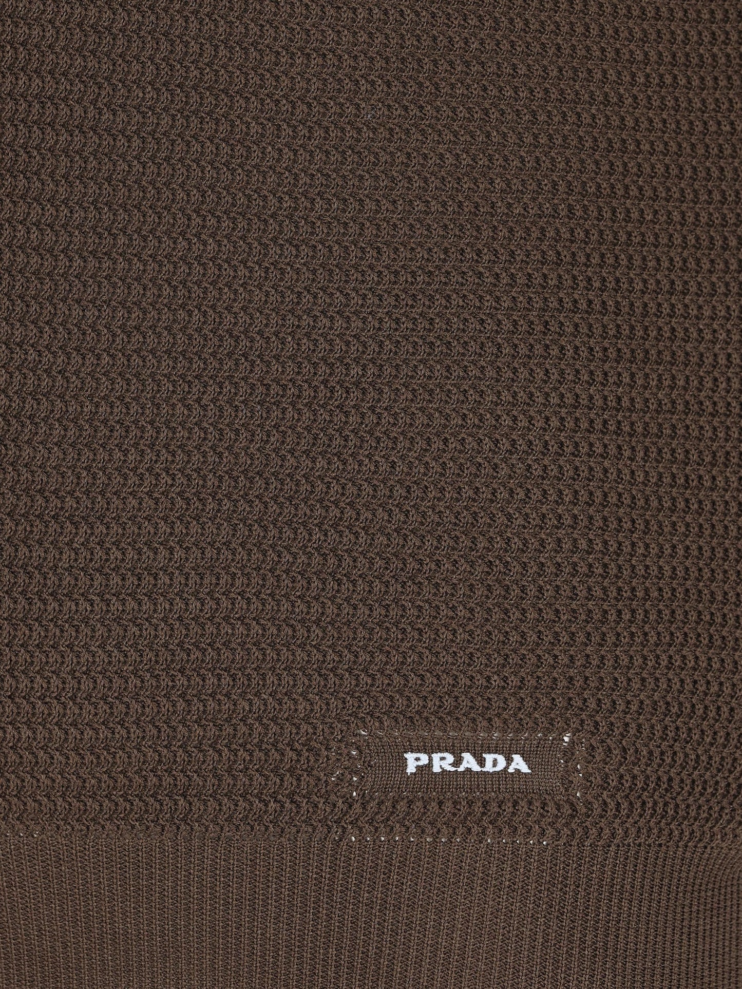 Polo in maglia di seta e cotone. UMF008 16XUF0192 PRADA