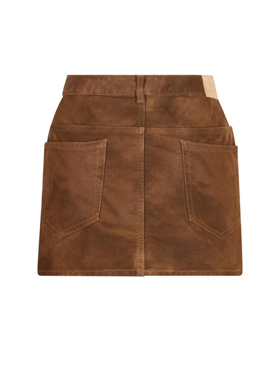 Mini gonna realizzata in poliuretano. 25AJU0363FA-C3B01E 50TO ISABEL MARANT ETOILE