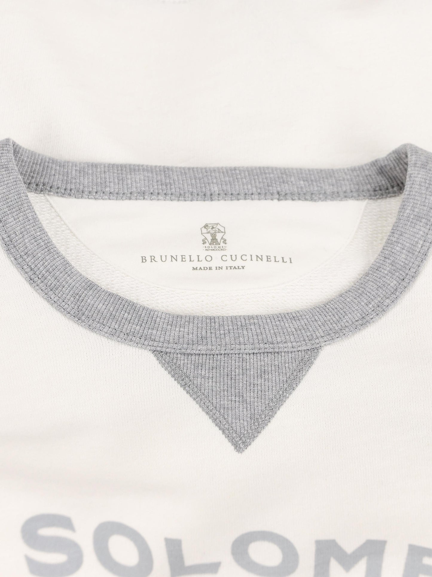 Maglia realizzata in cotone e lino. MR8313378G CTQ27 BRUNELLO CUCINELLI