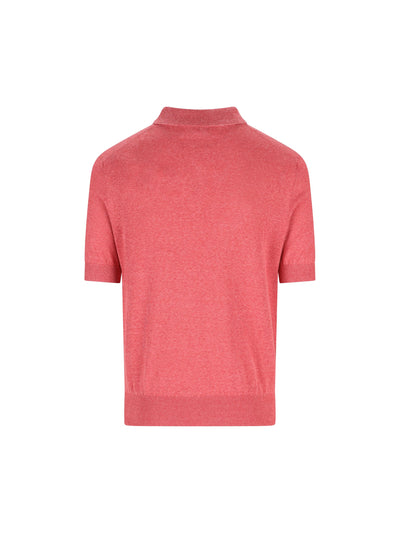 Polo realizzata in lino e seta. MSL806105 C7781 BRUNELLO CUCINELLI