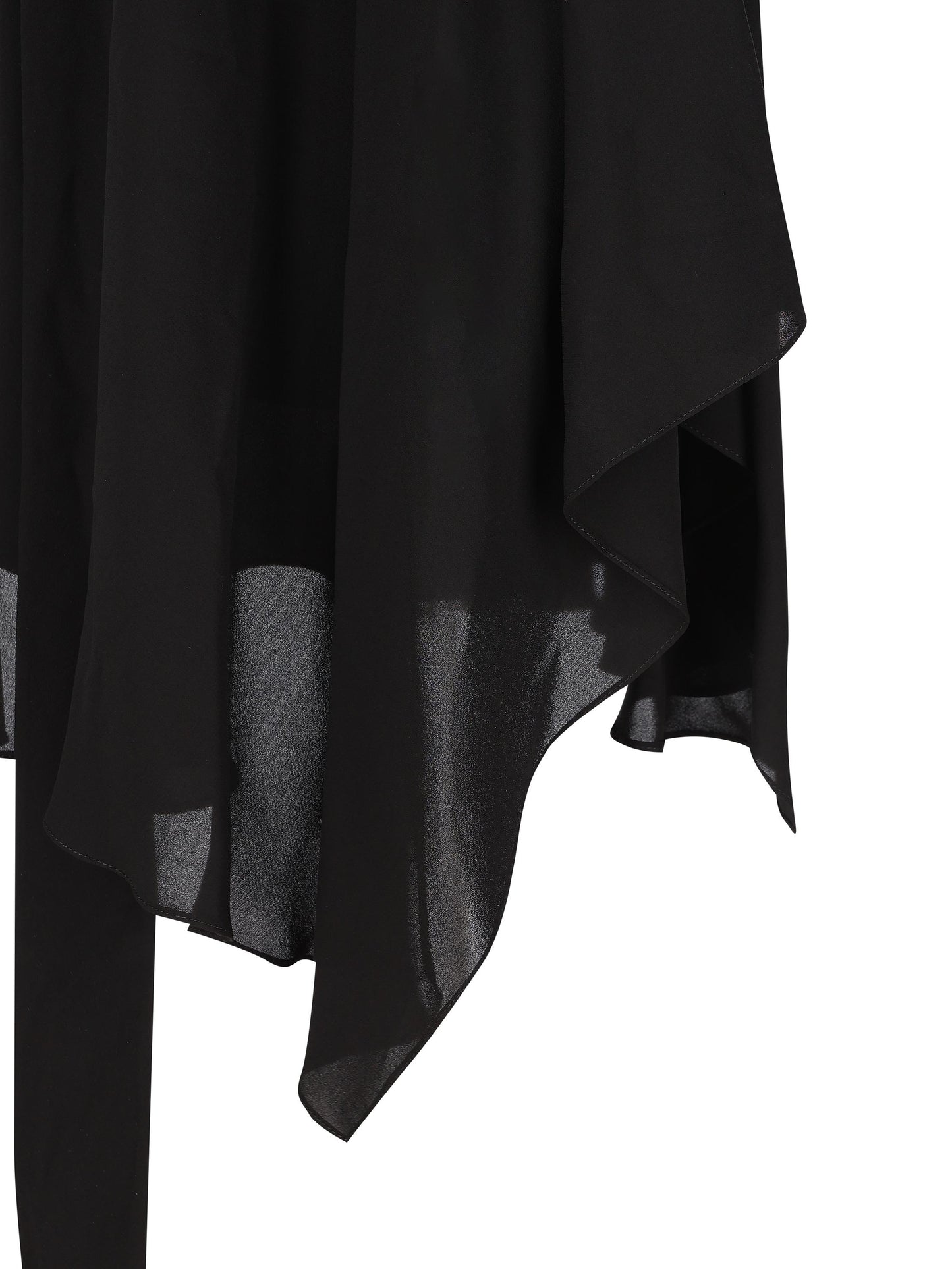 Blusa in georgette di seta effetto slavato con foulard 839280 TIN131000 BALENCIAGA