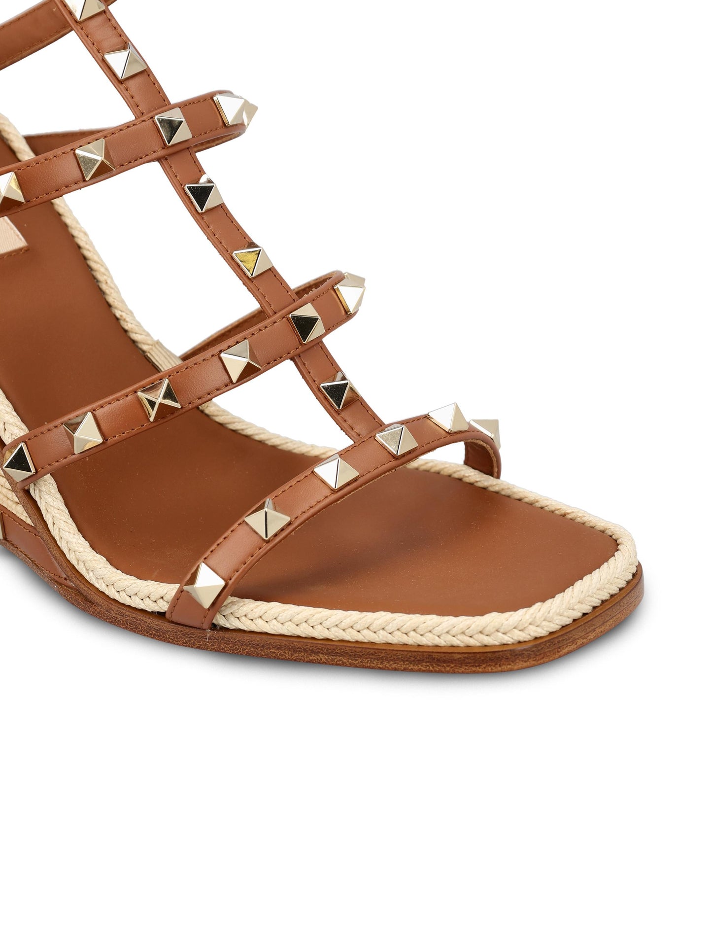 Sandali realizzati in pelle e cotone. 8W2S0IJ8HJQ 48L VALENTINO GARAVANI