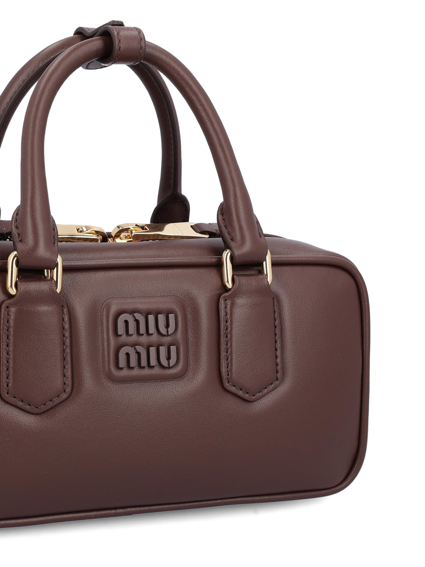 Borsa Arcadie in pelle 5BB142 ACR3F0NBL MIU MIU