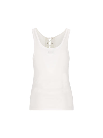 Top realizzato in cotone. 39603 10Z0F0009 PRADA