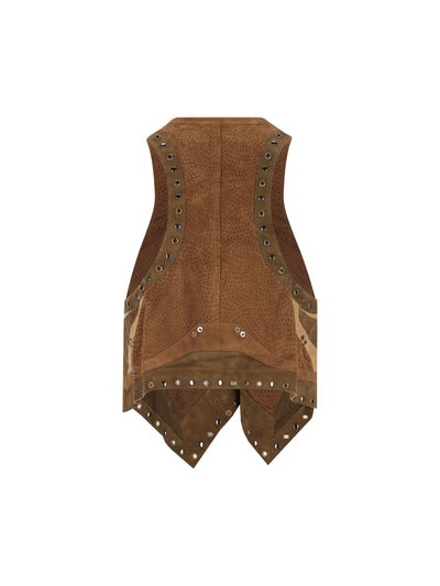 Gilet realizzato in pelle di capra. 26EGI0091FA-D2E04I 50BZ ISABEL MARANT