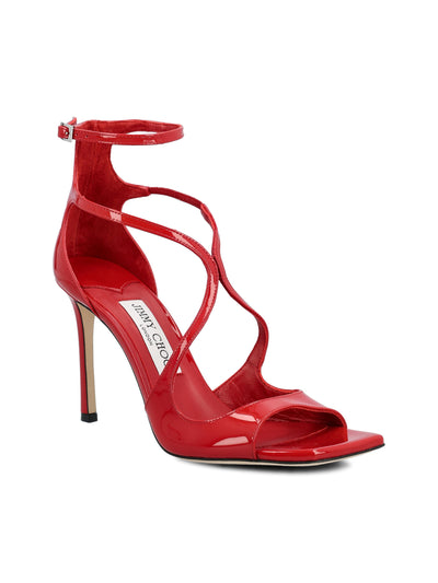 Sandali realizzati in pelle verniciata. AZIA95 PATRUBYRED JIMMY CHOO