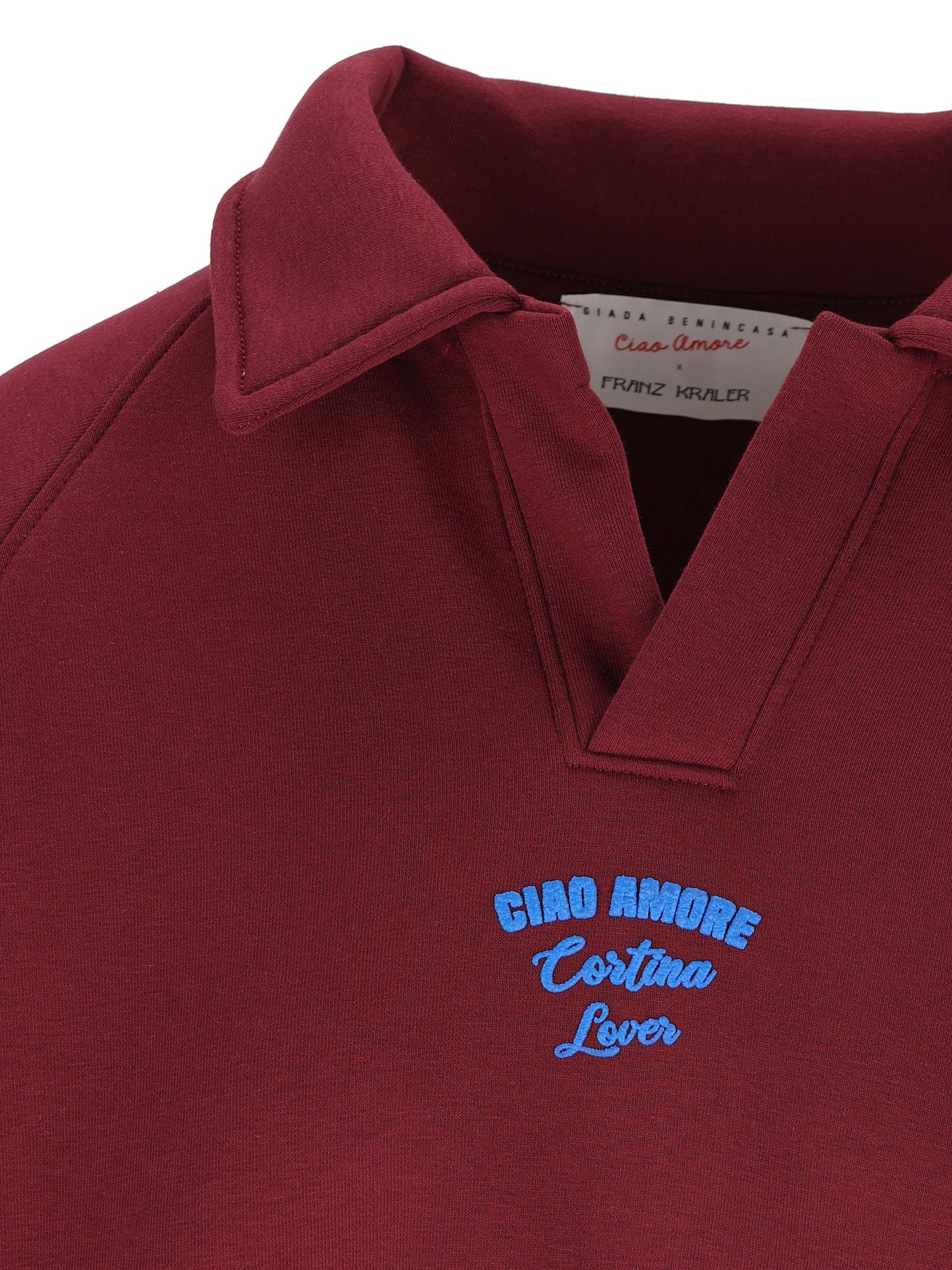 Polo in cotone "Ciao Amore Cortina Lover" F25ET1925K 33 GIADA BENINCASA