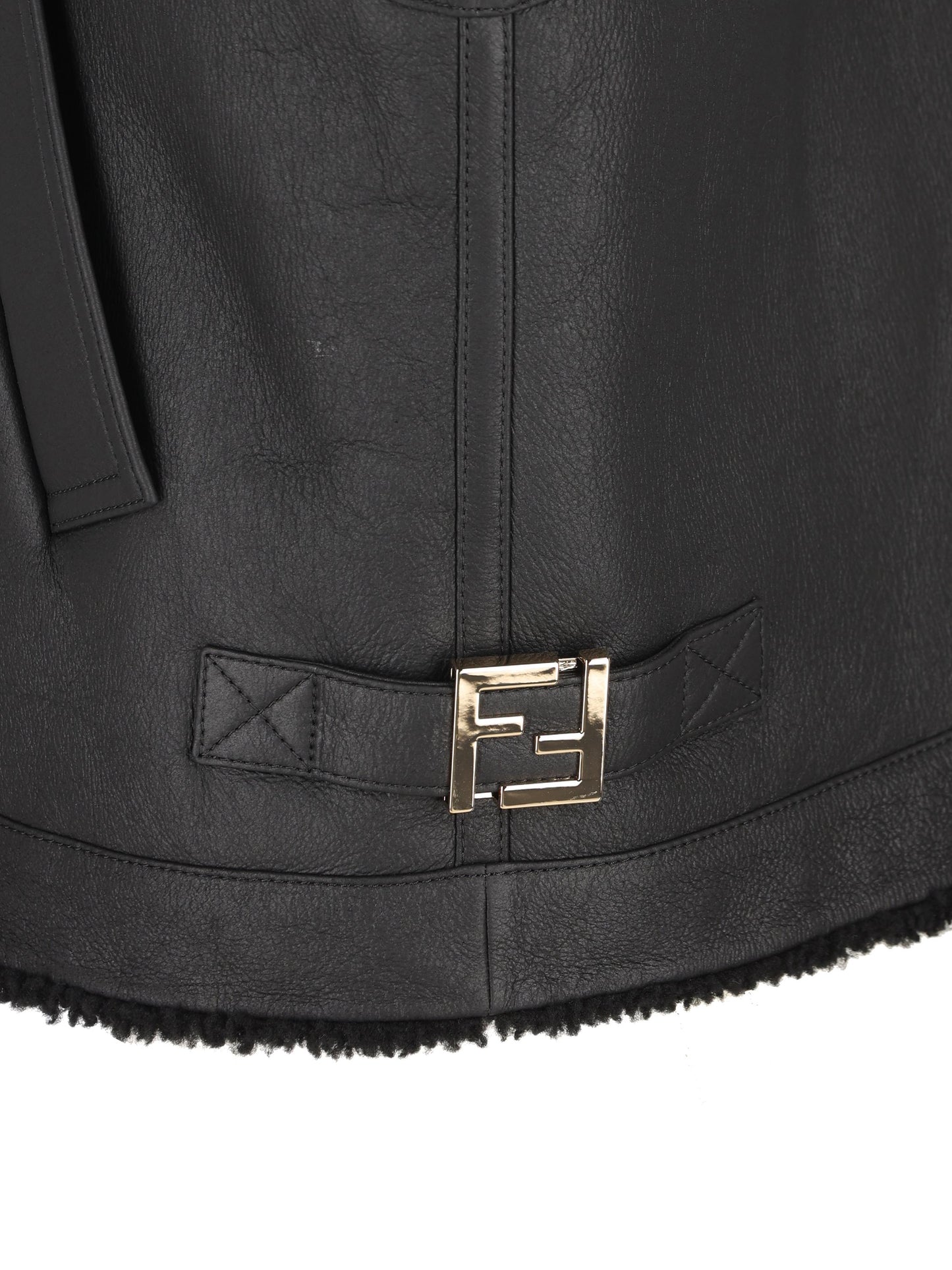 Gilet realizzato in pelle di agnello. FM5434 AHBDF0GME FENDI