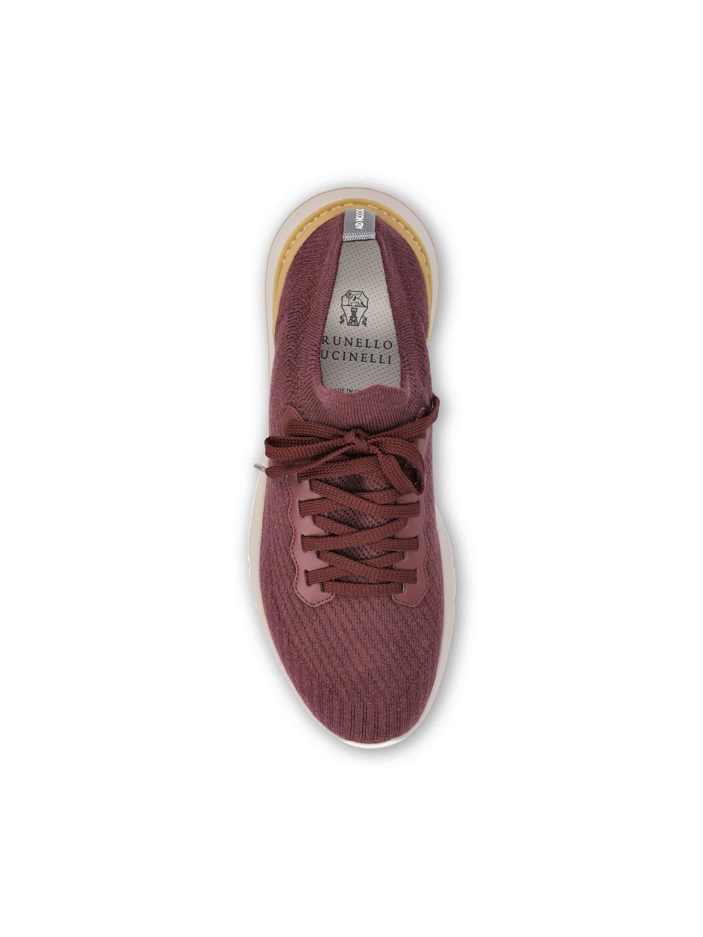 Sneakers realizzate in maglia. MZUPMBO252 CDS54 BRUNELLO CUCINELLI