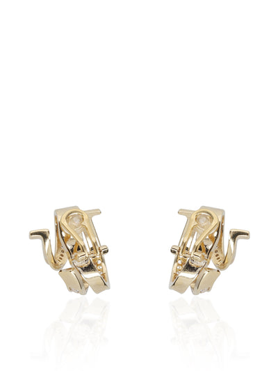 Orecchini realizzati in ottone e cristalli. 760906 788156001 SALVATORE FERRAGAMO