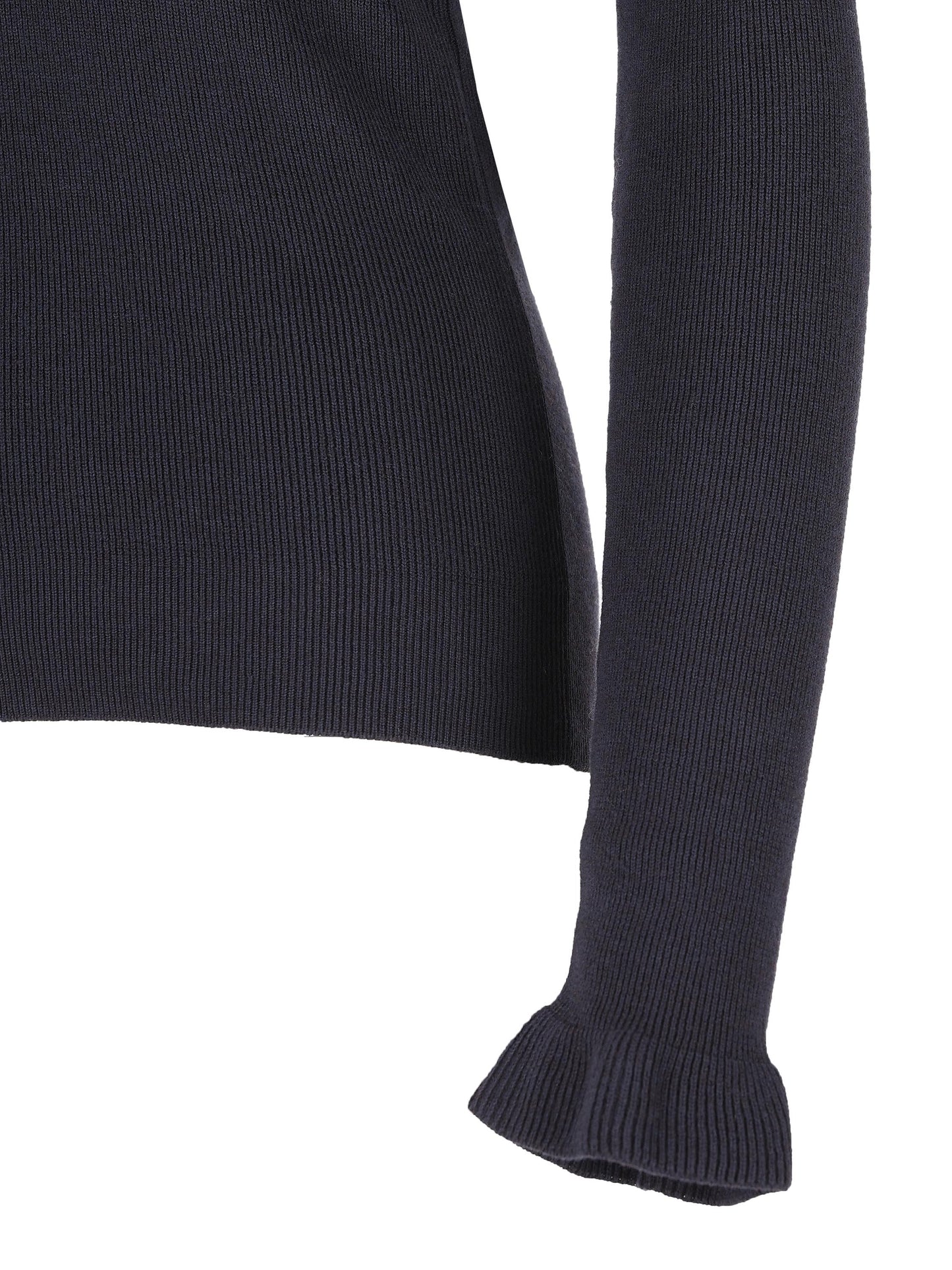 Pullover dolcevita aderente in maglia di lana e cotone. CH25AMP14520 4C4 CHLOE'