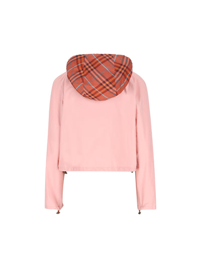 Giacca Newcott cropped con cappuccio 8118253 C4026 BURBERRY