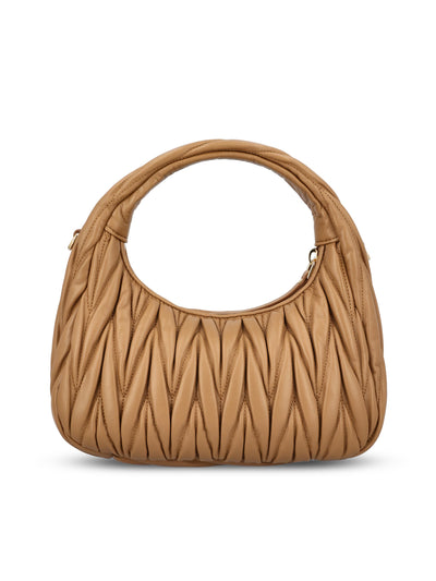 Borsa Hobo Wander in Nappa Matelassé Cipria 5BC125 AN88F098L MIU MIU