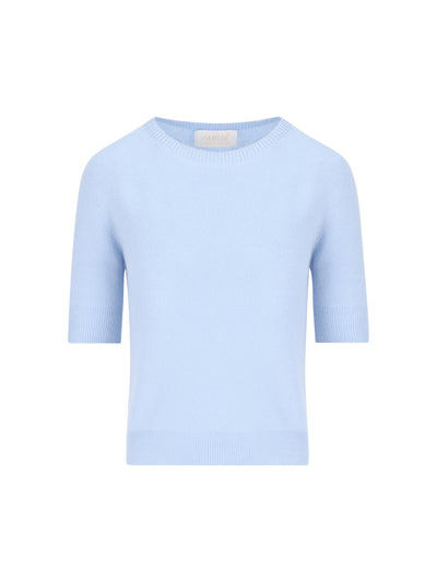 Maglia realizzata in cashmere. V36614 ACQUAMARINA VANISE'