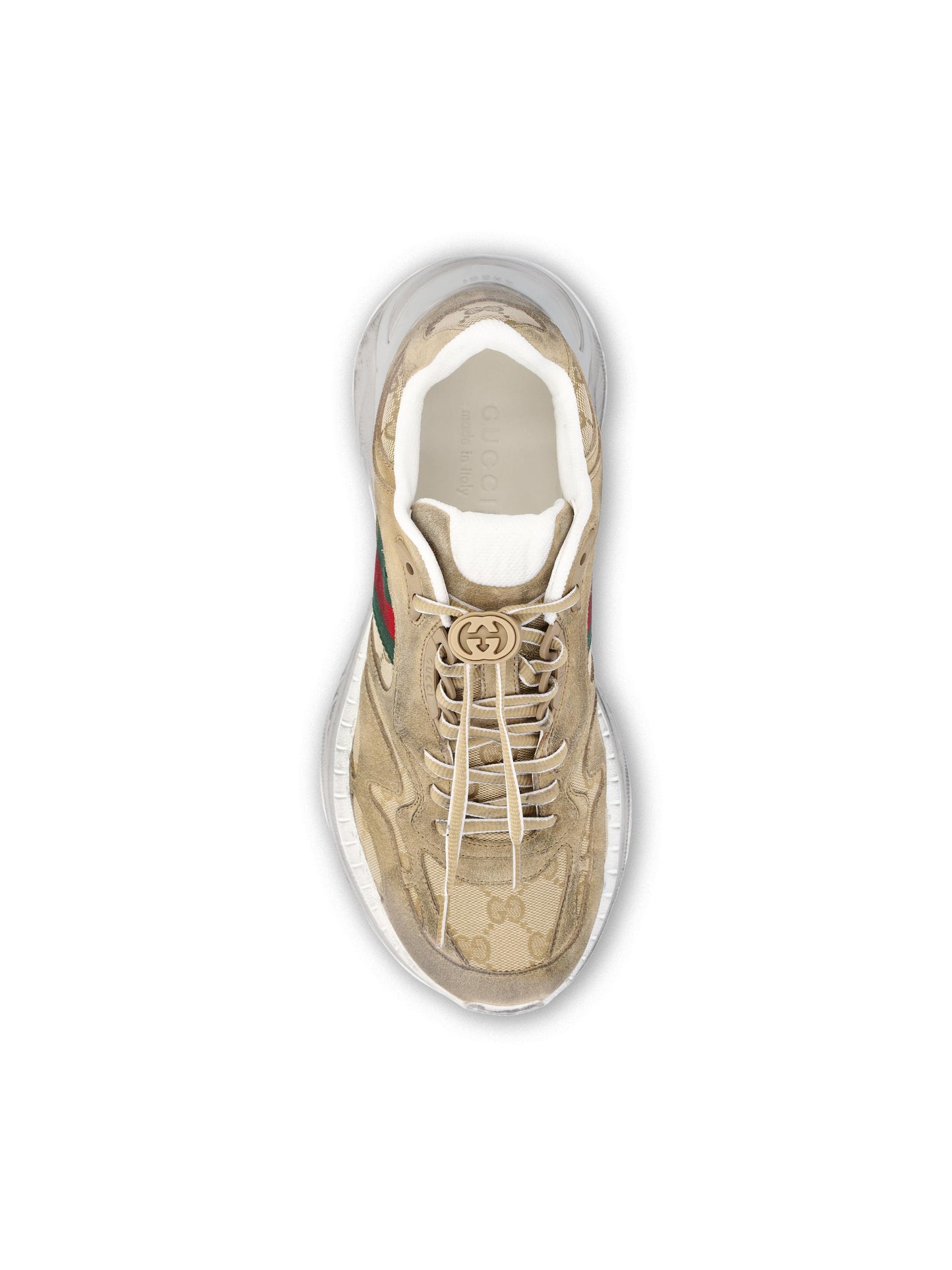 Sneakers realizzate in pelle. 853709 AAF572942 GUCCI