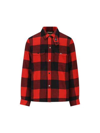 Camicia realizzata in misto lana. CFWOOS2018MRUT3046 5321 WOOLRICH