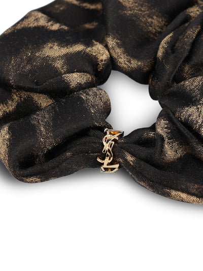 Scrunchie realizzato in seta e cashmere. 843175 3YS369780 SAINT LAURENT