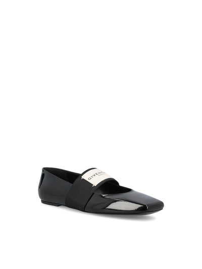 Ballerine Label in Pelle di Vitello Verniciata BE5010E2FF 001 GIVENCHY