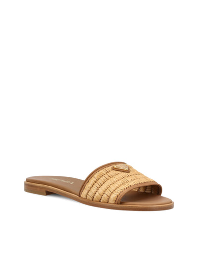Sandali slider in pelle e crochet 1XX758 2ACSF098L PRADA