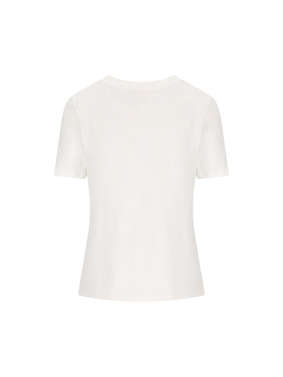 T-shirt baby fit con logo in jersey di cotone CH26SJH08197 101 CHLOE'