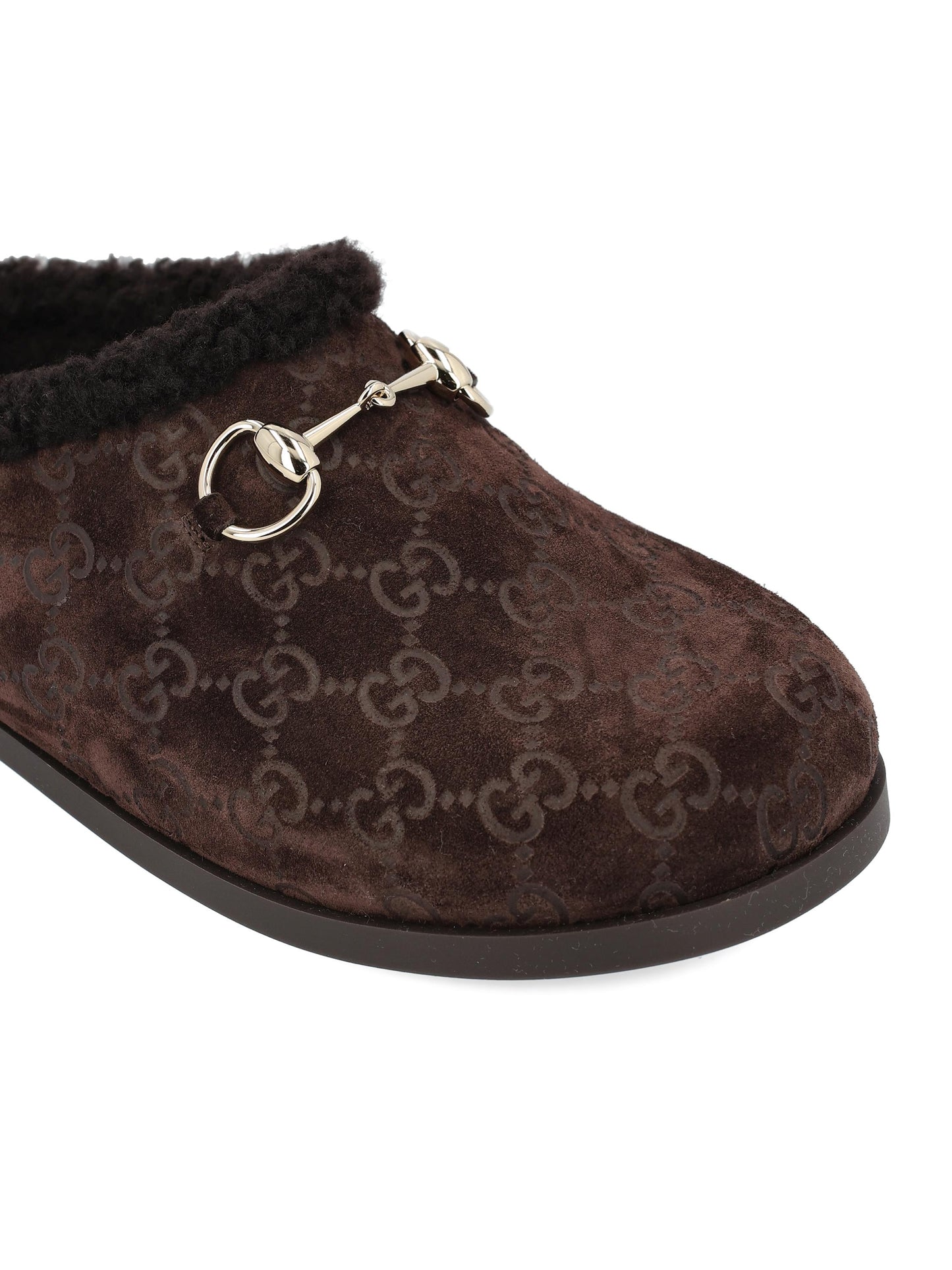 Sabot realizzate in pelle scamosciata. 836057 AAE272042 GUCCI