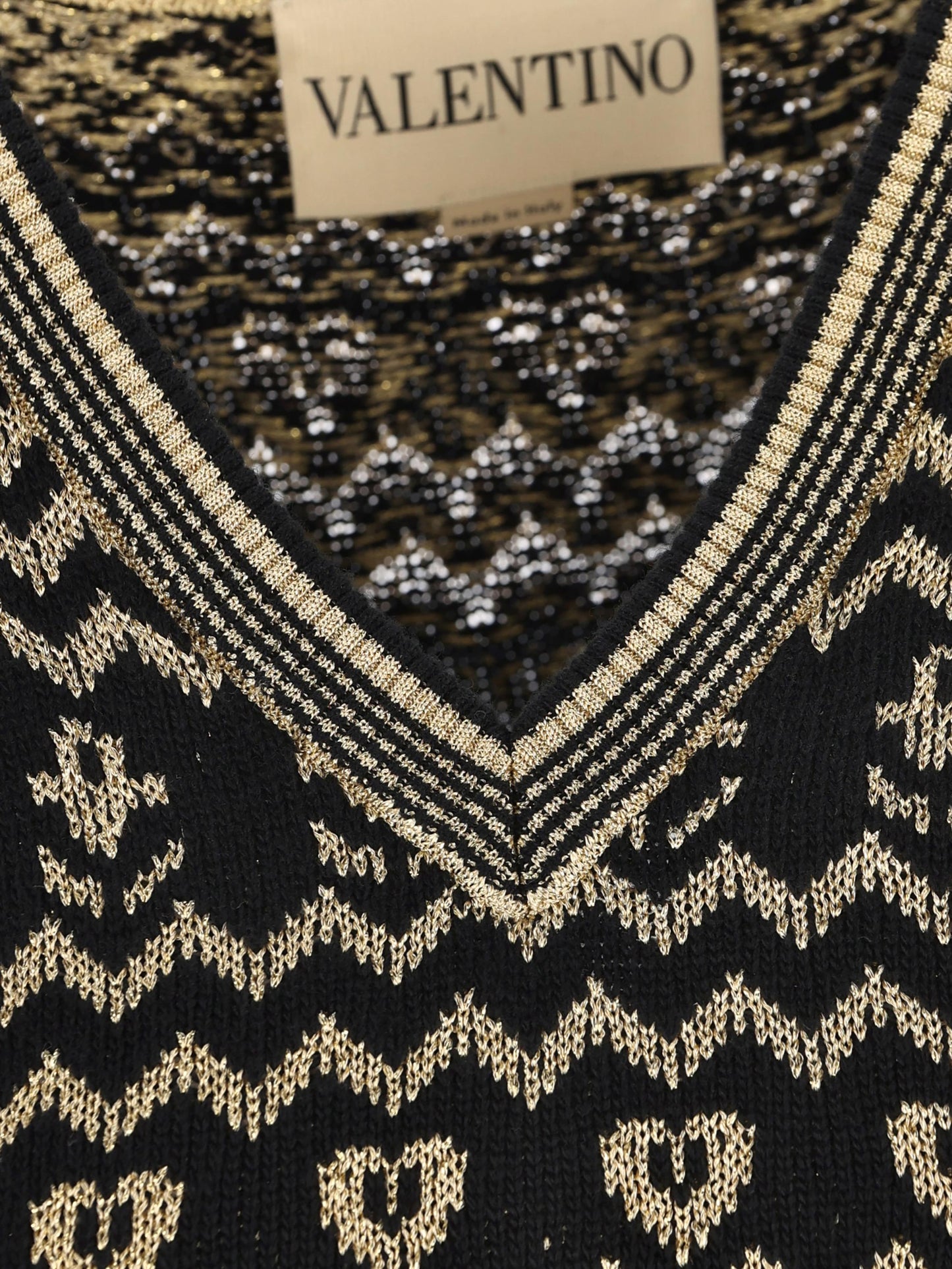 Gilet jacquard in lana 7B3KM06C9H0 G14 VALENTINO GARAVANI