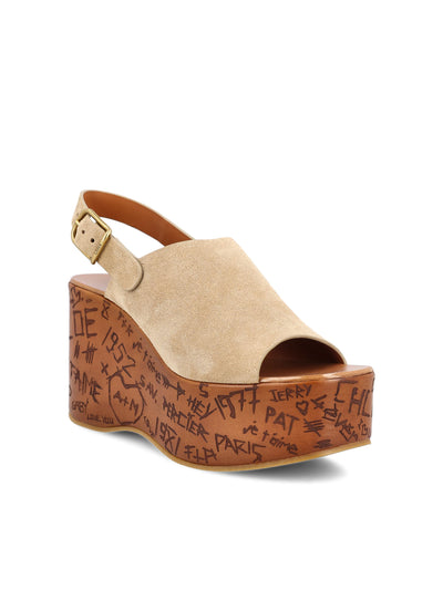 Sandali realizzati in pelle di vitello. CH25A10GRY 751 CHLOE'