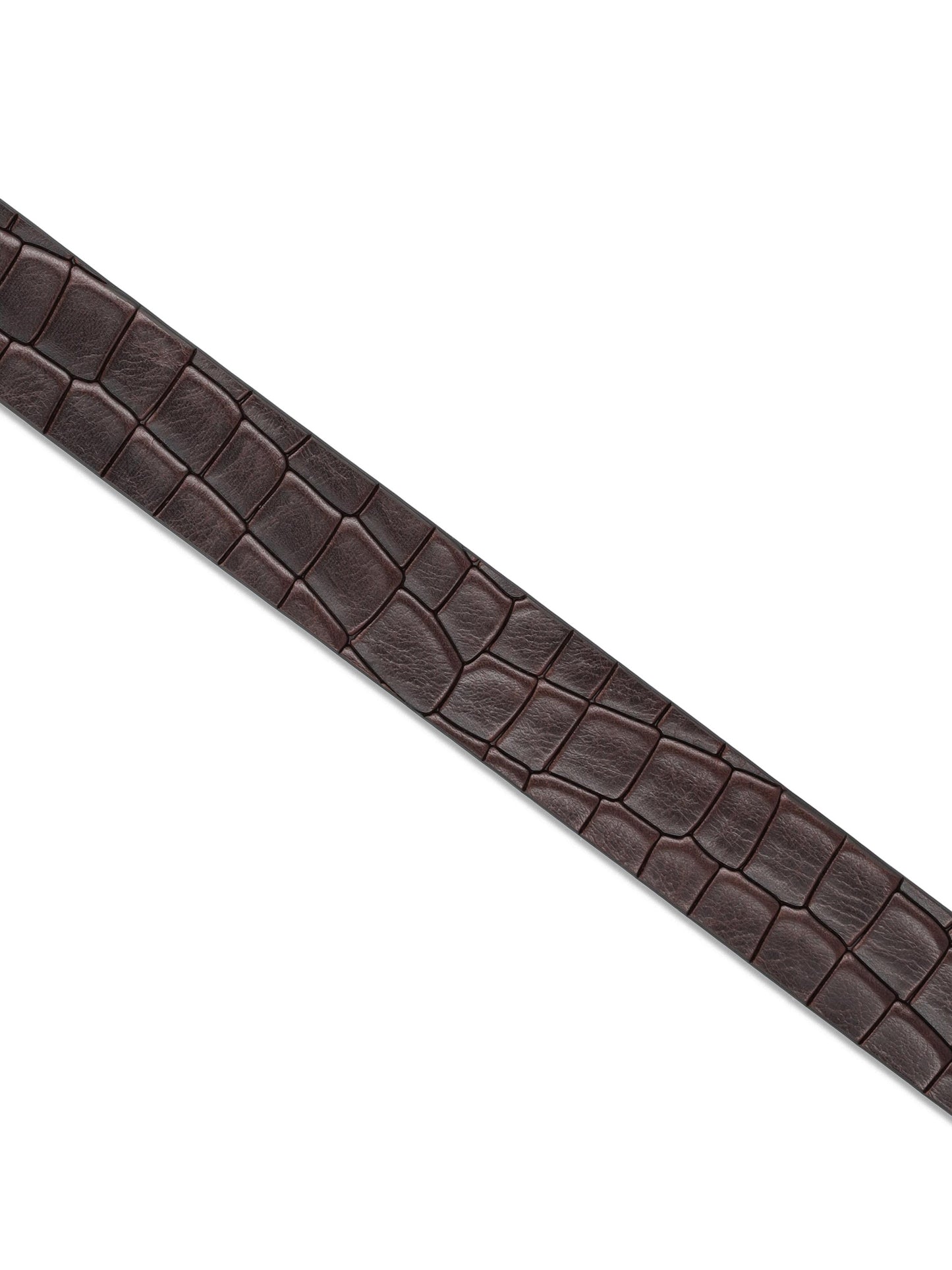 Cintura in pelle effetto coccodrillo CU5008 MORO TAGLIATORE