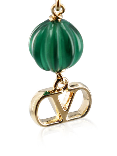 Orecchini realizzati in metallo, perle e vetro godronato. 7W2J0AN9IKX ALS VALENTINO GARAVANI