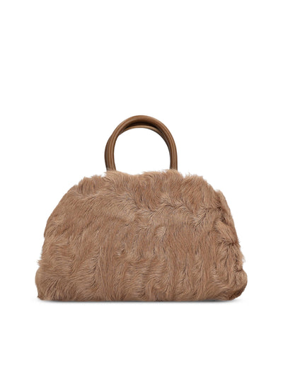 Borsa realizzata in shearling di capretto e vitello. 21A451 787980002 SALVATORE FERRAGAMO